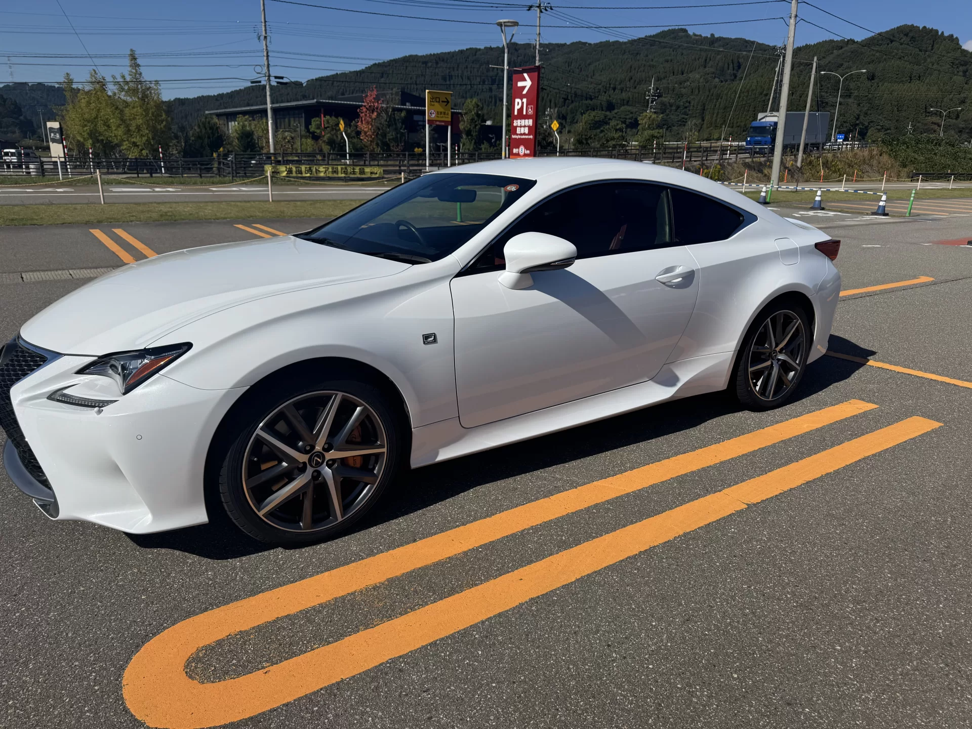 レクサス RC350 F SPORT 2015年式 ホワイトノーヴァガラスフレーク サイド(左)