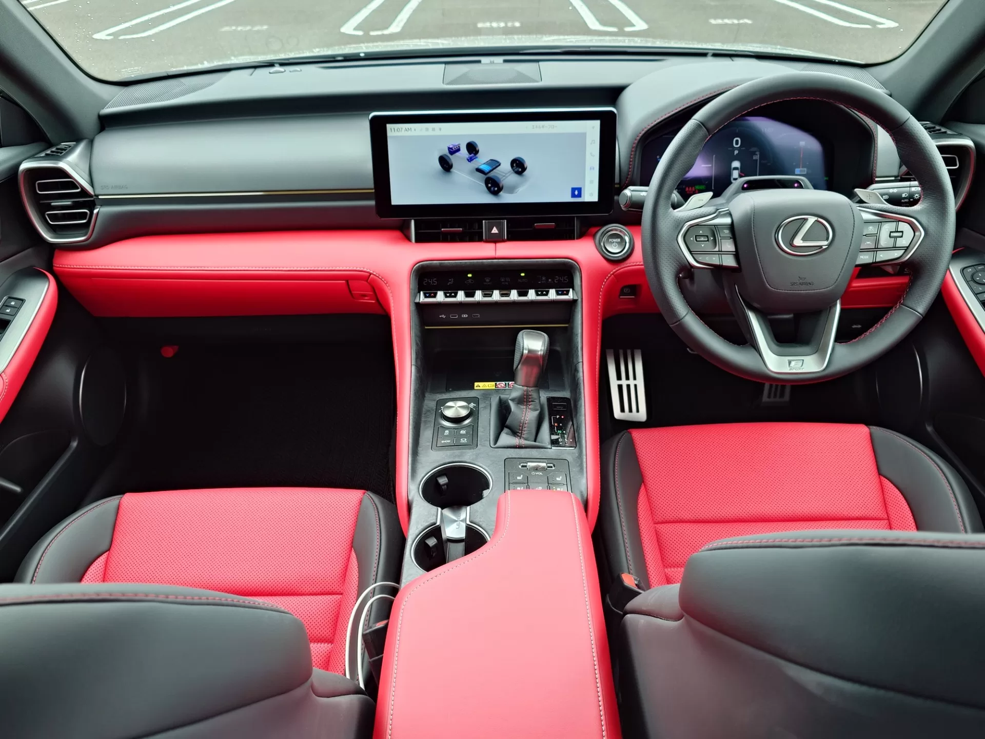 レクサス IS300h F SPORT 2026年式 “F SPORT”プロミネンス(L tex) インテリア 前席