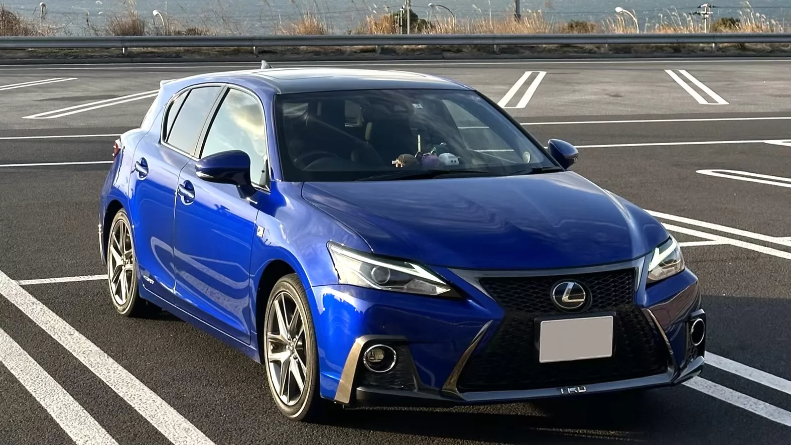 レクサス CT200h F SPORT 2018年式 ブラックルーフ&ヒートブルーコントラストレイヤリング “F SPORT”専用リヤスポイラー フロント右斜め